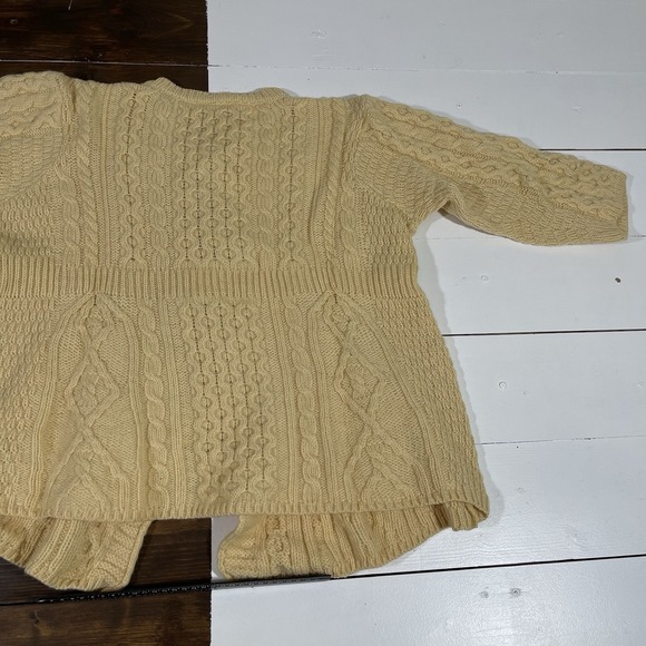 Kilronan Knitwear Cardigan Sweater Button Front 100% Merino Wool Irish Medium - Picture 5 of 7